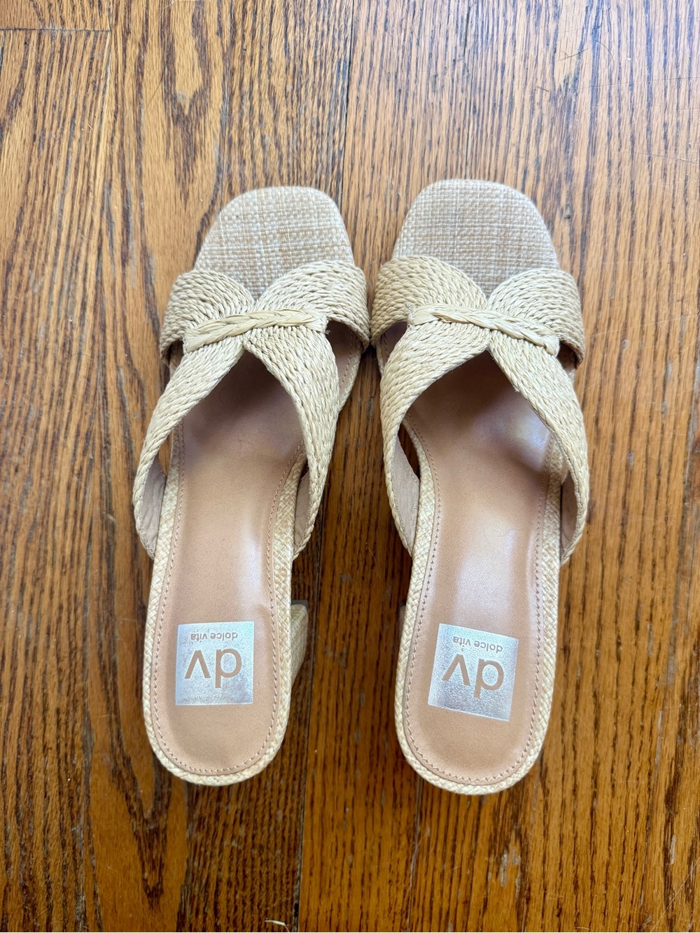 DV by Dolce Vita Raffia Slide Mule Sandles